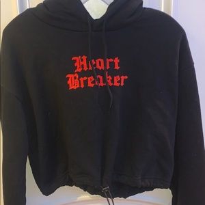 cropped hoodie